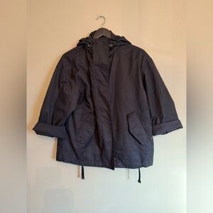 Massimo Dutti Black Parka Utility park Short and 3/4 sleeves